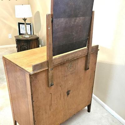 Antique Oak Dresser with Mirror