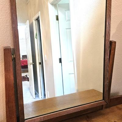 Antique Oak Dresser with Mirror