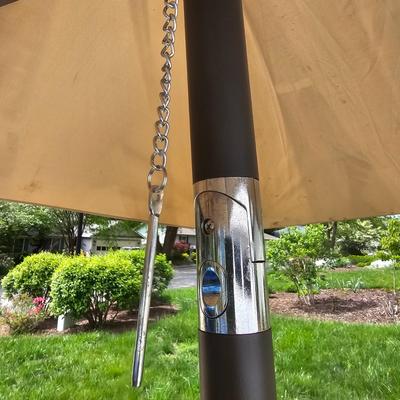 8' Patio Umbrella + Metal Stand (G-JS)
