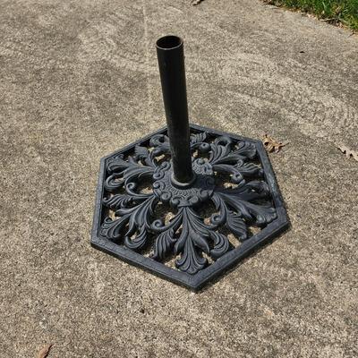 8' Patio Umbrella + Metal Stand (G-JS)