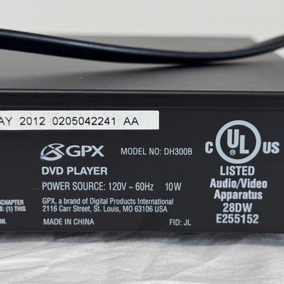 Samsung BD-J5700 Blue-Ray Player, GPX DVD/CD Player DH300B, and Several DVDs (B1-DZ)