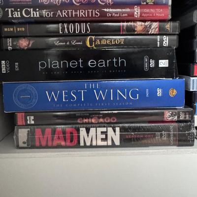 Samsung BD-J5700 Blue-Ray Player, GPX DVD/CD Player DH300B, and Several DVDs (B1-DZ)