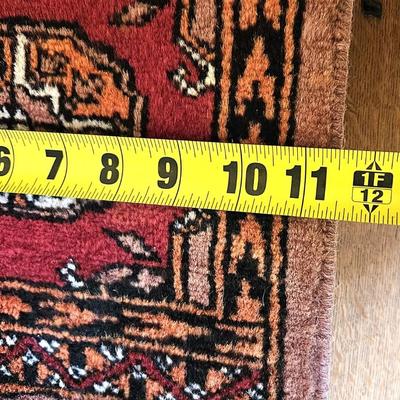 Hand-Knotted Wool Tabletop Rug
