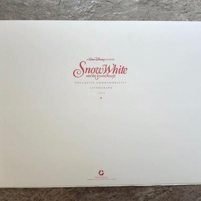 Snow White and the Seven Dwarfs Lithograph
