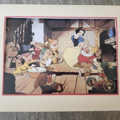 Snow White and the Seven Dwarfs Lithograph