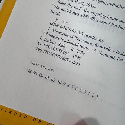 Several First Edition Sports Books, Signed Copy of “Reach for The Summit” by Pat Summitt and More (B1-DZ)