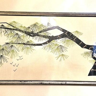 Japanese Silk Embroidery Artwork