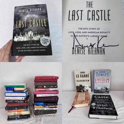 Over Twenty Novels, Including a Signed Copy of “The Last Castle” by Denise Kiernan (B1-DZ)