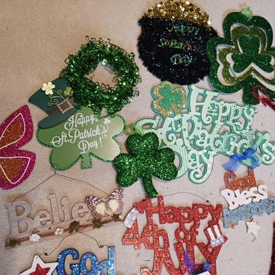 ST PATRICK'S AND 4TH OF JULY DECORATIONS