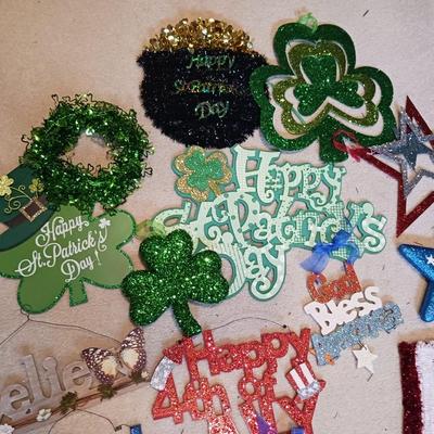 ST PATRICK'S AND 4TH OF JULY DECORATIONS