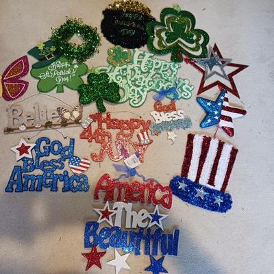 ST PATRICK'S AND 4TH OF JULY DECORATIONS