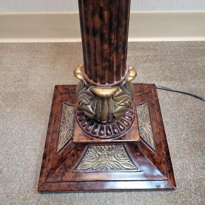 Burl Wood Floor Lamp