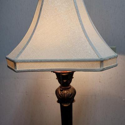 Burl Wood Floor Lamp