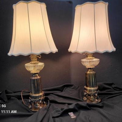 James Mont Style Mid Century Table Lamps
