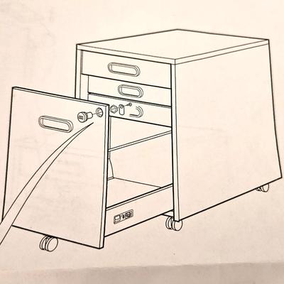 Modern Rolling File Cabinet