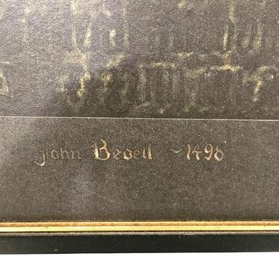 Set of 3 Vintage Brass Rubbings