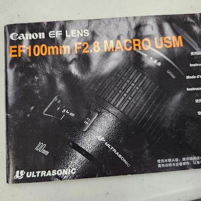 Used Canon EF 100mm f/2.8 USM Macro Auto Focus Lens