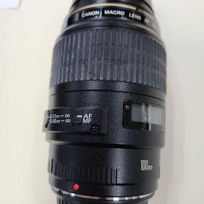 Used Canon EF 100mm f/2.8 USM Macro Auto Focus Lens