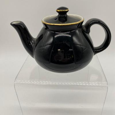 Hall Vintage Teapot with gold accents
