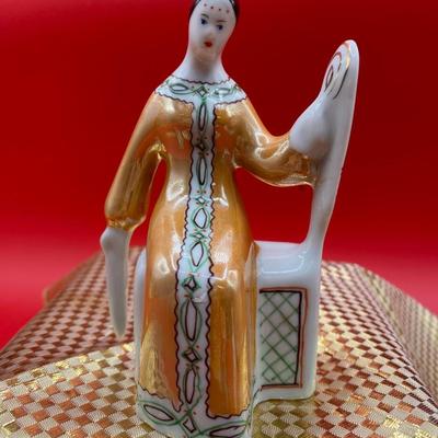 Sale Photo Thumbnail #93: KPM Porcelain woman on settee in  very good condition