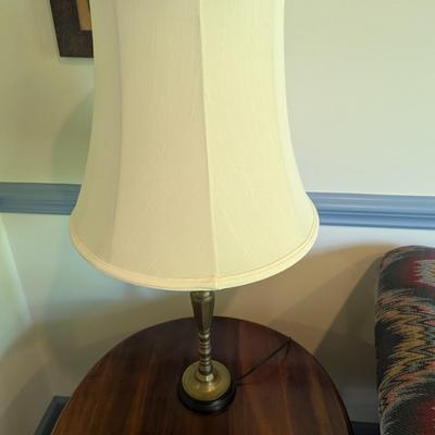 Pair Of Solid Brass Table Lamps (DR)