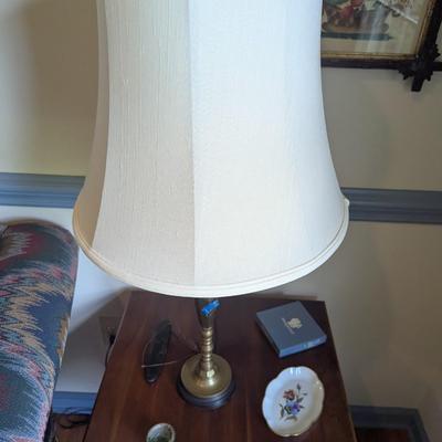 Pair Of Solid Brass Table Lamps (DR)