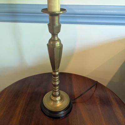 Pair Of Solid Brass Table Lamps (DR)