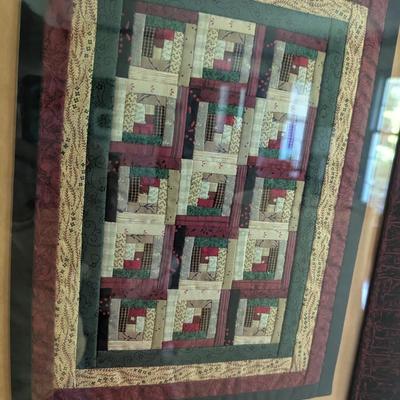 Framed Hand Made Quilt (DR)
