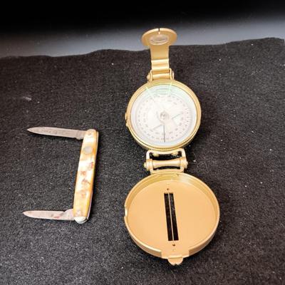 COMPASS AND TREE BRAND POCKET KNIFE
