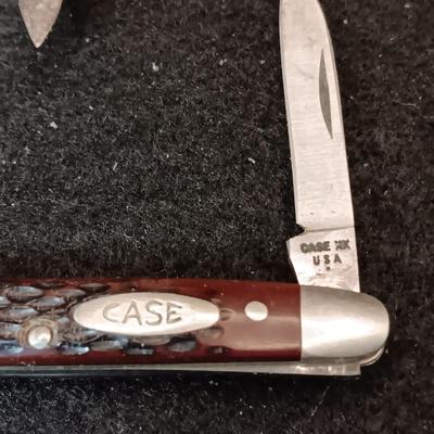 CASE AND A SECOND POCKET KNIFE