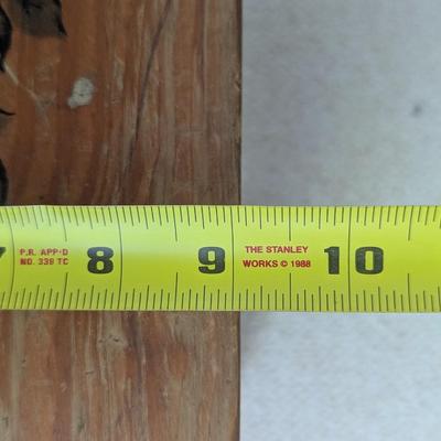 Vintage Solid Wood Rustic Farm House Foot Stool With American Eagle (B1)