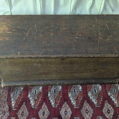 Antique Rustic Wood Chest (BR1)