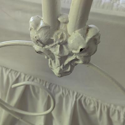 Cast Iron White Metal Bed Frame With Mattress & Box Spring (BR1)