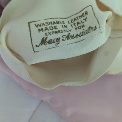 Vintage Women's Gloves One Pair Is Marked Macy Associates Italian Soft Leather (BR1)