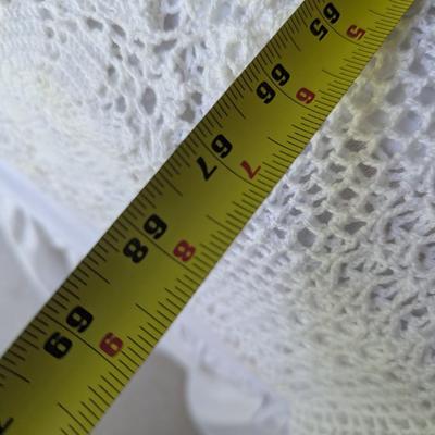 Hand Made Crocheted Blanket & Table Cloth (BR1)