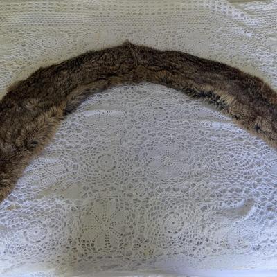 Vintage Mink Fur Pelt Stole Cape Shawl Wrap (BR1)