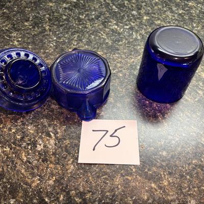 Cobalt Blue Glass Juice Reamer and More