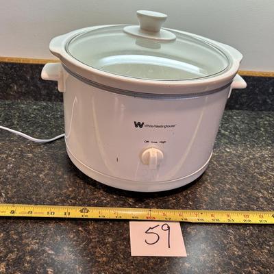 White Westinghouse Crockpot