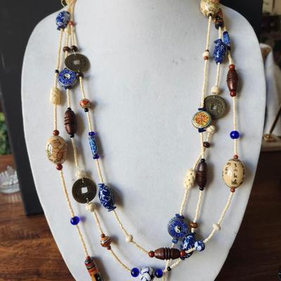 Asian Style Beaded Necklace