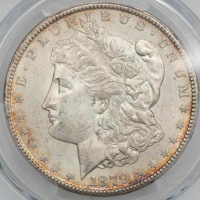 1879-CC Capped Die Morgan Silver Dollar