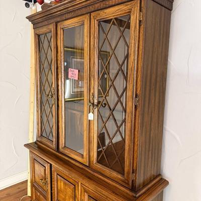 Lot 2: China Hutch & Wall Art
