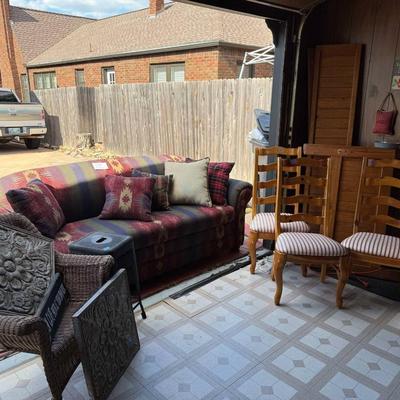 Lot 14: Southwest Couch, Chairs & More