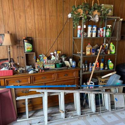 Lot 15: Dresser, Household items & More