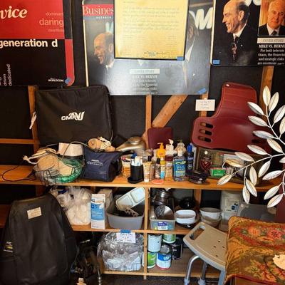 Lot 18: Shelves, Garage items & More