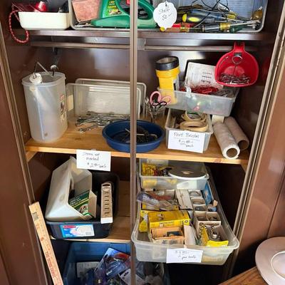Lot 18: Shelves, Garage items & More