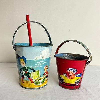 D925 J. Chein Sand Pail & Red Belgium Pail