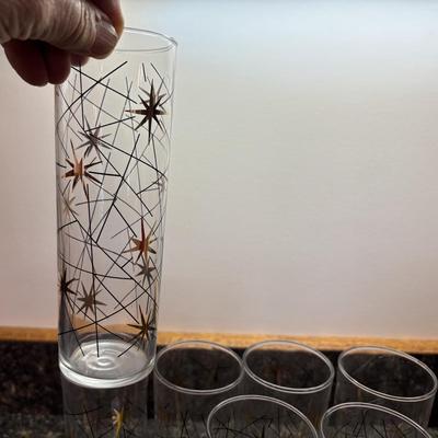 Mid Century Atomic Glassware