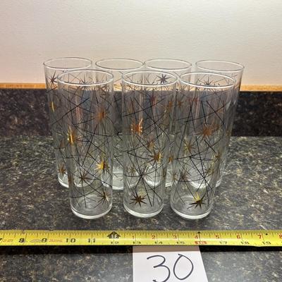 Mid Century Atomic Glassware