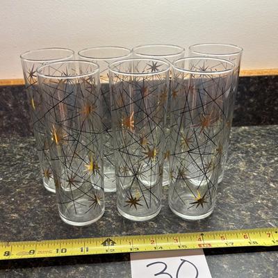 Mid Century Atomic Glassware