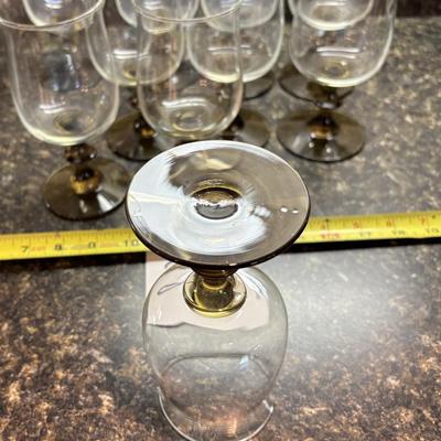 Vintage Libbey Tulip Wine Glass Lot
